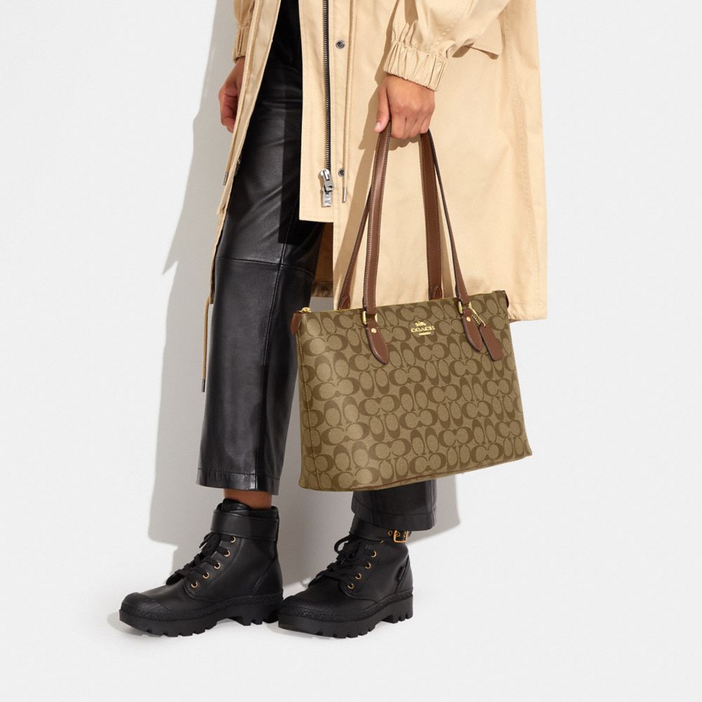 COACH®  Gallery Tote In Signature Canvas