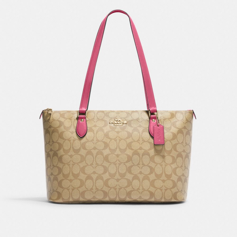 Coach Outlet Gallery Tote In Signature Canvas