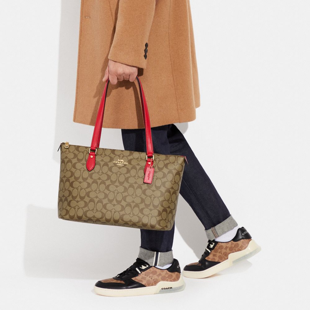 A'A collections - GALLERY TOTE IN SIGNATURE CANVAS COACH