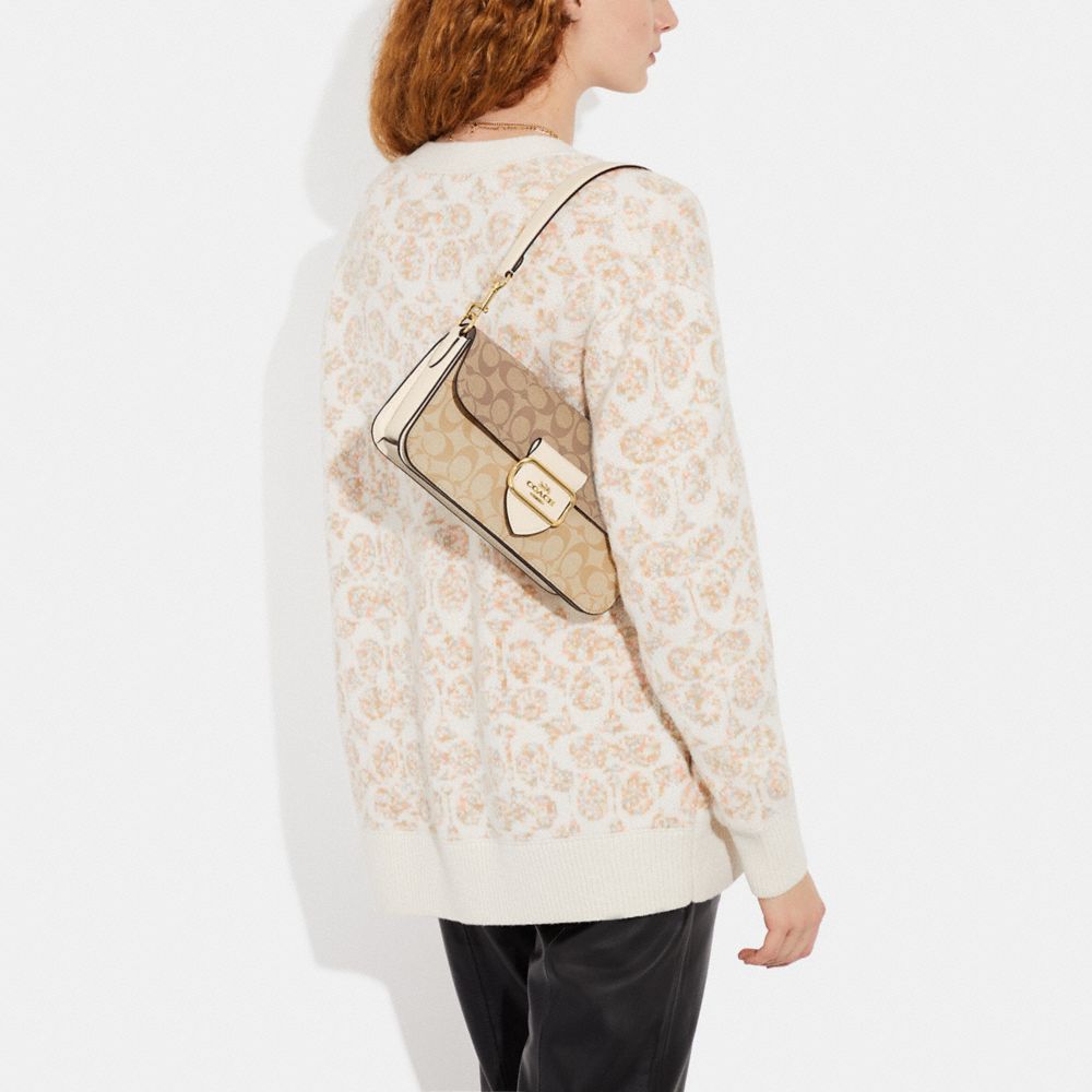 COACH®,Morgan Shoulder Bag In Blocked Signature Canvas,,Detail View