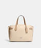 COACH®,HANNA CARRYALL,Mixed Material,Large,Silver/Ivory Multi,Front View