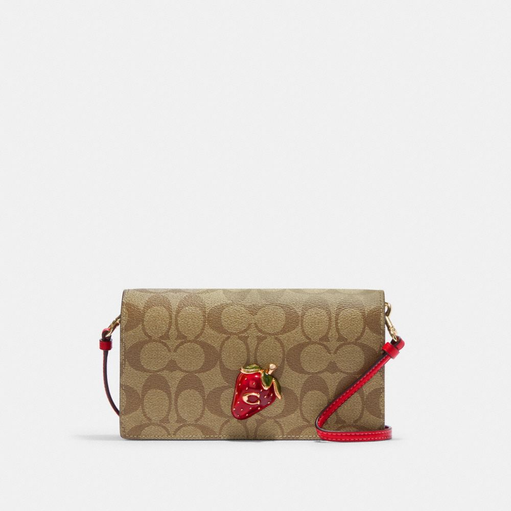 Coach, Bags, Coach Anna Foldover Crossbody Clutch Bag