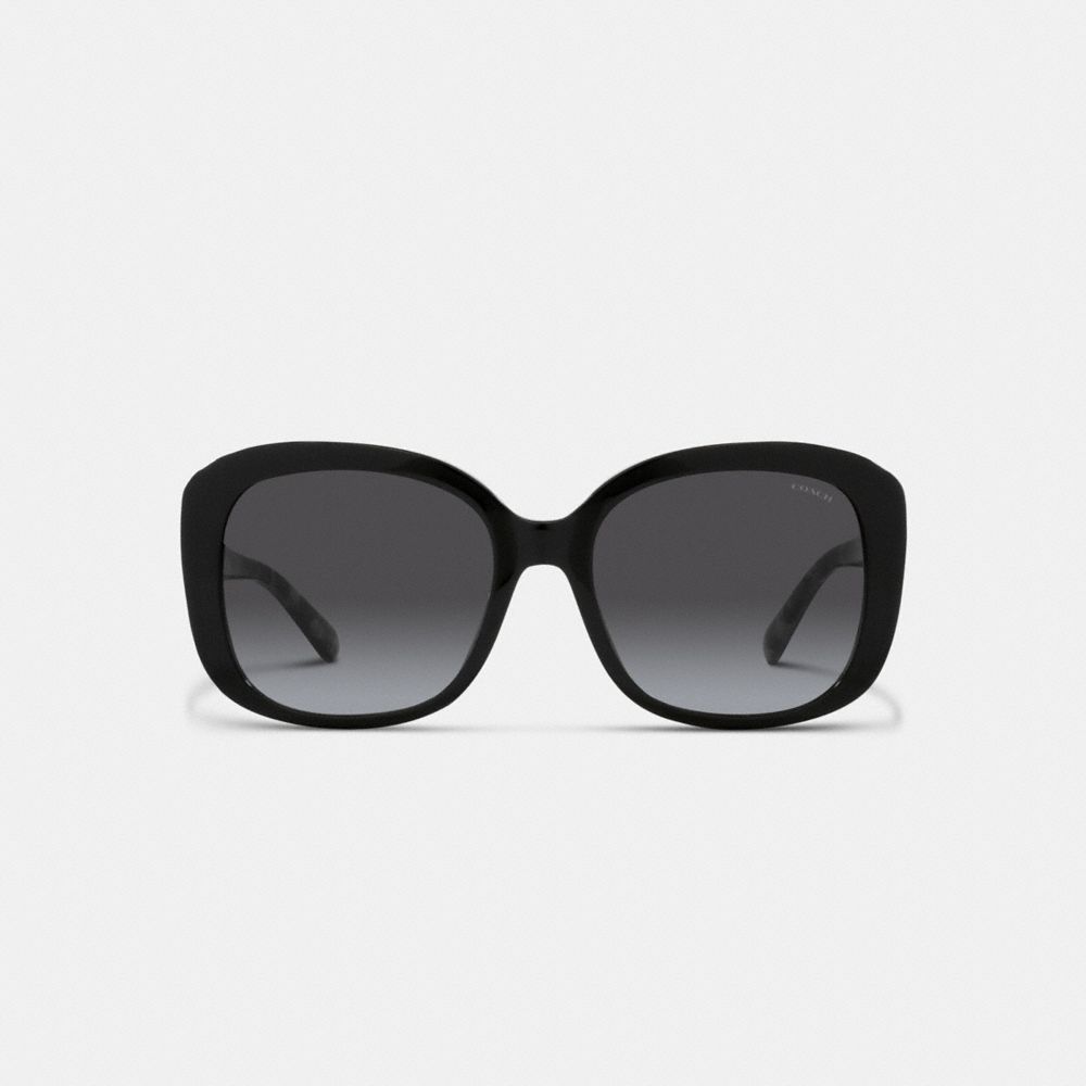 Challenger Sunglasses, Black Wood Square Sunglasses