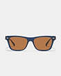 COACH®,BEVELED SIGNATURE SQUARE SUNGLASSES,Blue/Brown,Inside View,Top View