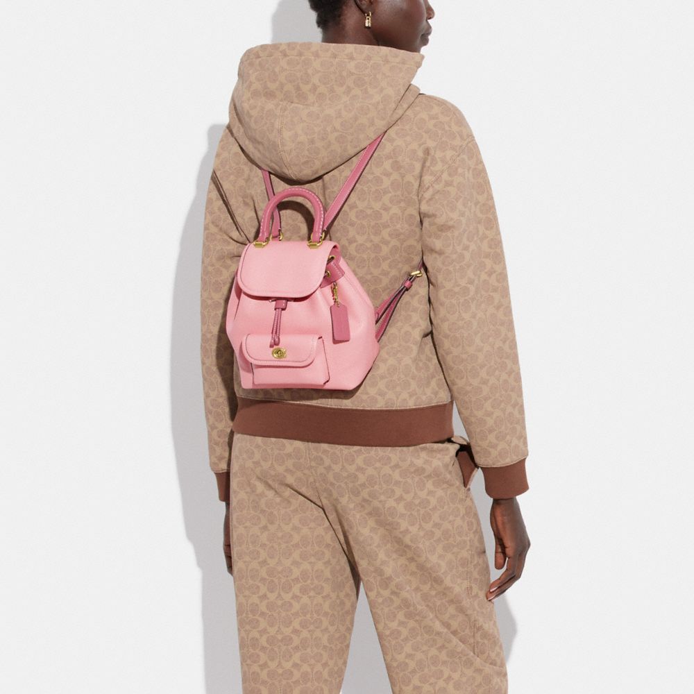 Coach Restored Riya Backpack 21 In Signature Textile Jacquard