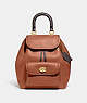 COACH®,RIYA BACKPACK IN COLORBLOCK,Glovetanned Leather,Medium,Brass/1941 Saddle Multi,Front View