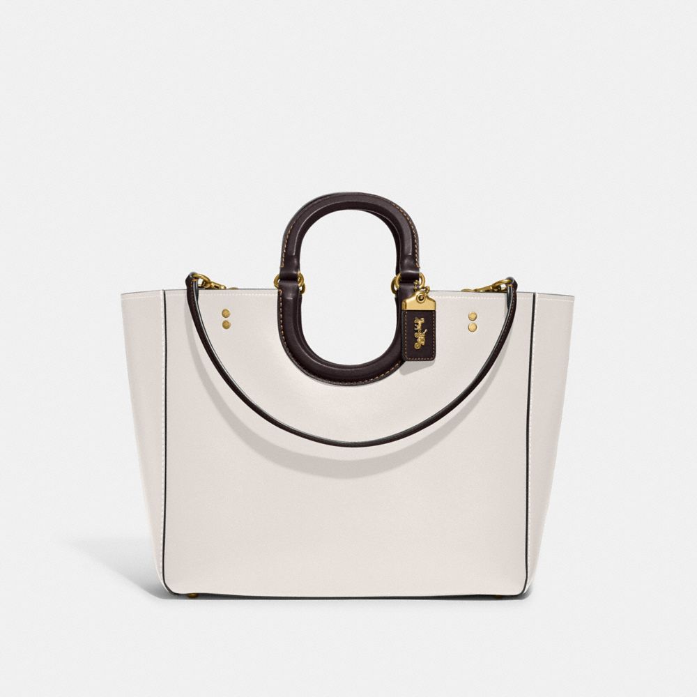 Coach crosby carryall in best sale colorblock leather