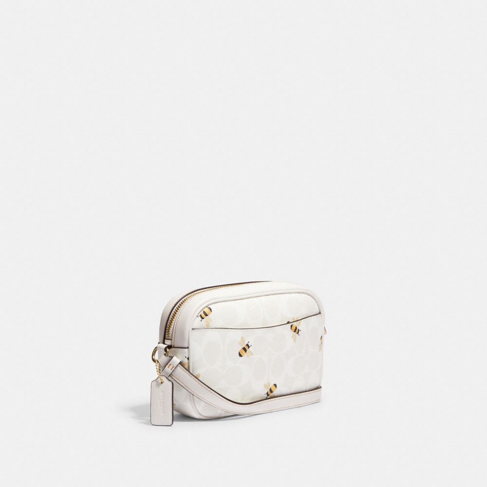 COACH®  Mini Jamie Camera Bag In Colorblock Signature Canvas With Coach  Stamp