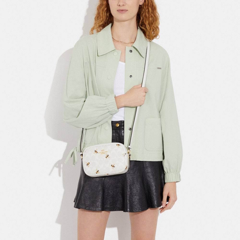 春色★【COACH】ミニジェイミー カメラバッグ シグネチャー 公式】コーチアウトレット | ミニ ジェイミー カメラ バッグ