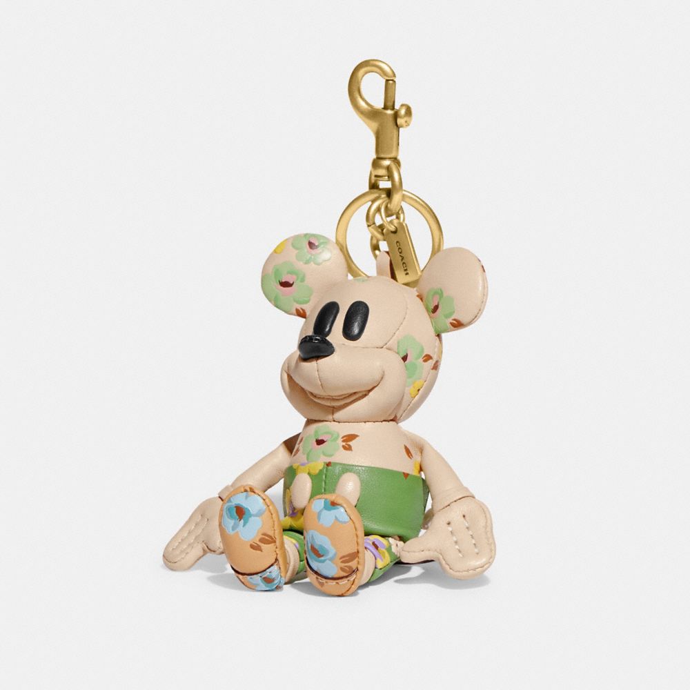 COACH® | Disney X Coach Mickey Mouse Bag Charm With Floral Print