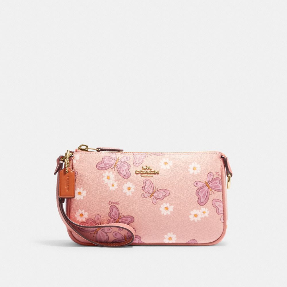 Coach discount pink clutch