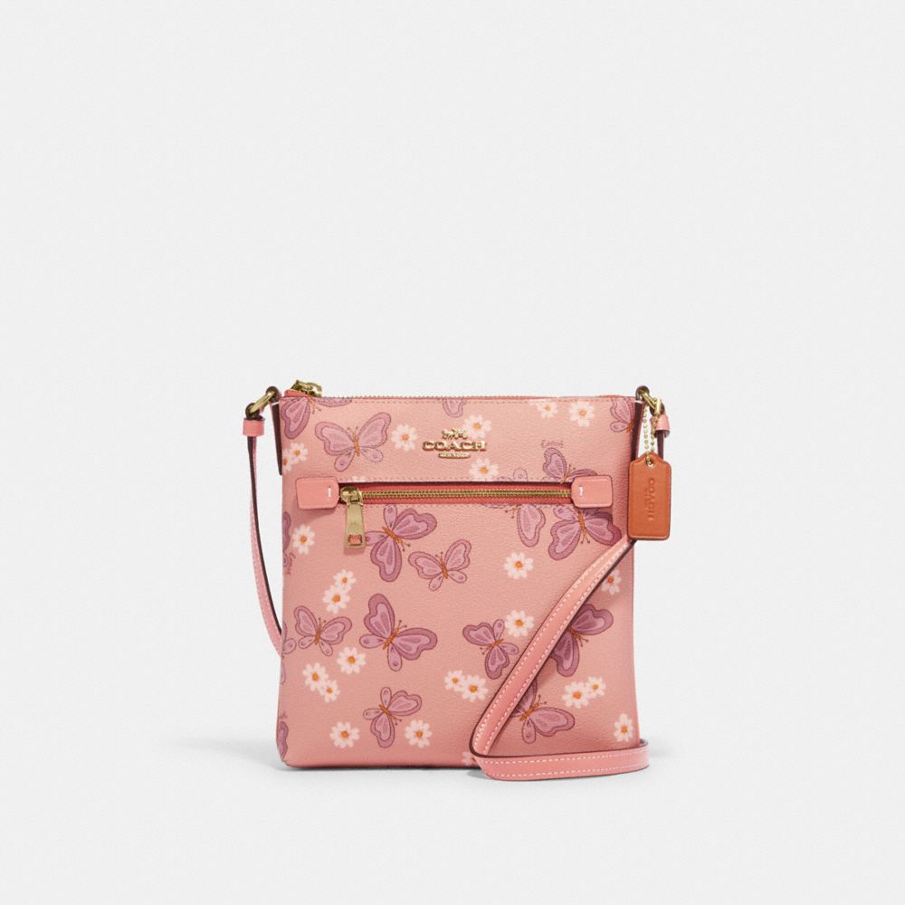 COACH®  Mini Rowan File Bag With Lovely Butterfly Print