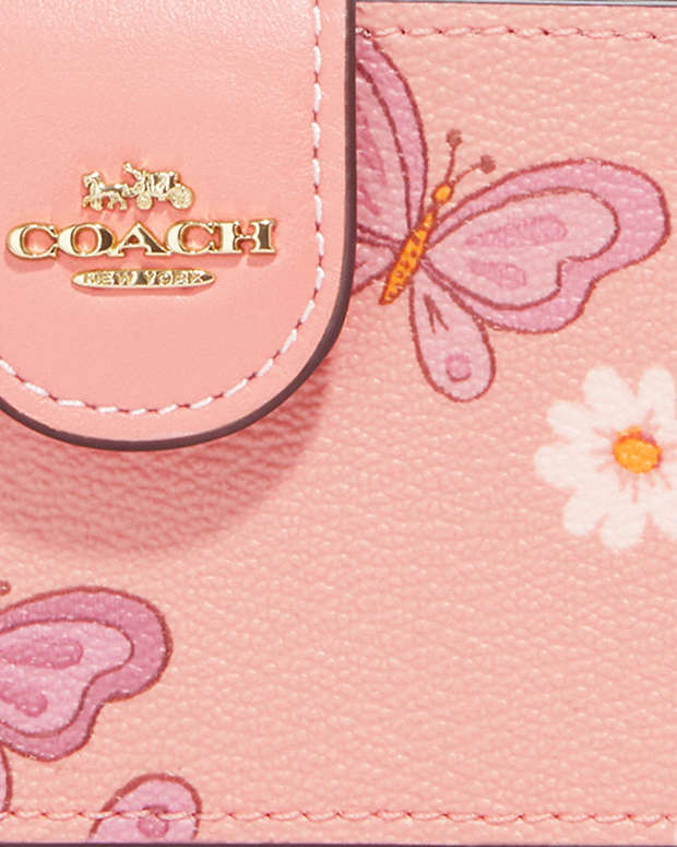 COACH® | Accordion Card Case With Lovely Butterfly Print