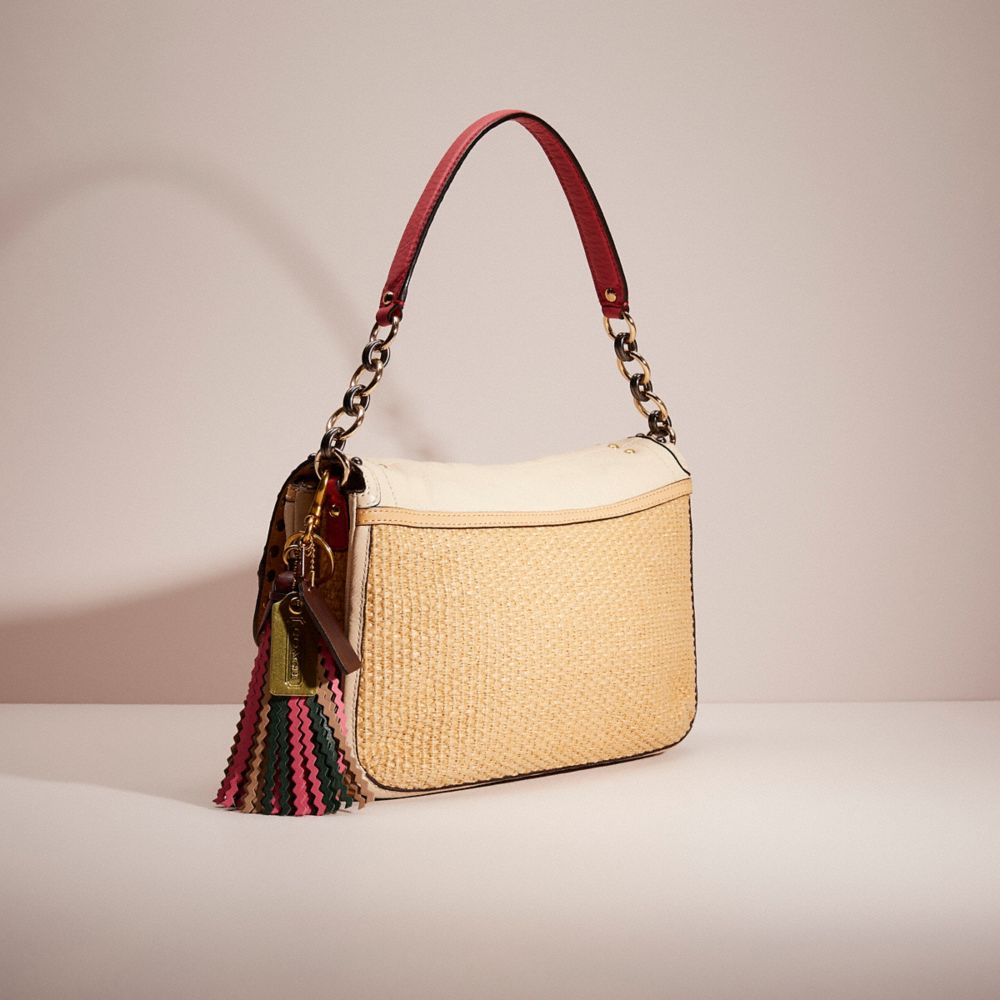 Upcrafted Madison Straw Flap Bag