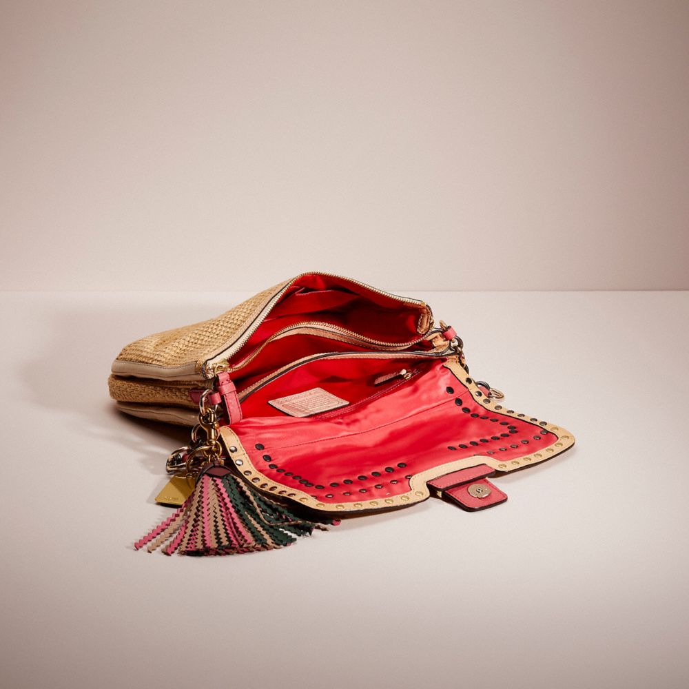 Upcrafted Madison Straw Flap Bag