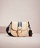 COACH®,UPCRAFTED BEAT SADDLE BAG,Glovetanned Leather,Brass/Ivory,Front View