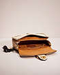 COACH®,UPCRAFTED BEAT SADDLE BAG,Glovetanned Leather,Brass/Ivory,Inside View,Top View