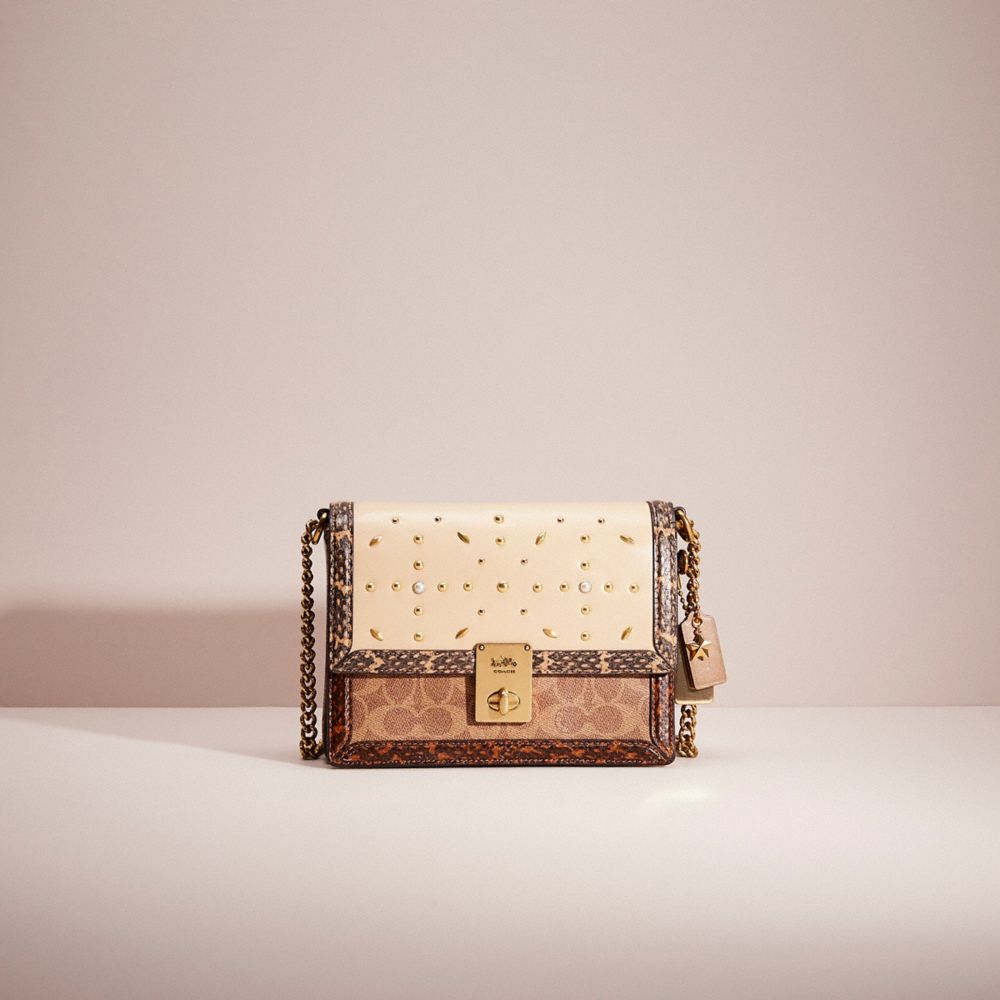 Coach hutton shoulder bag snakeskin sale