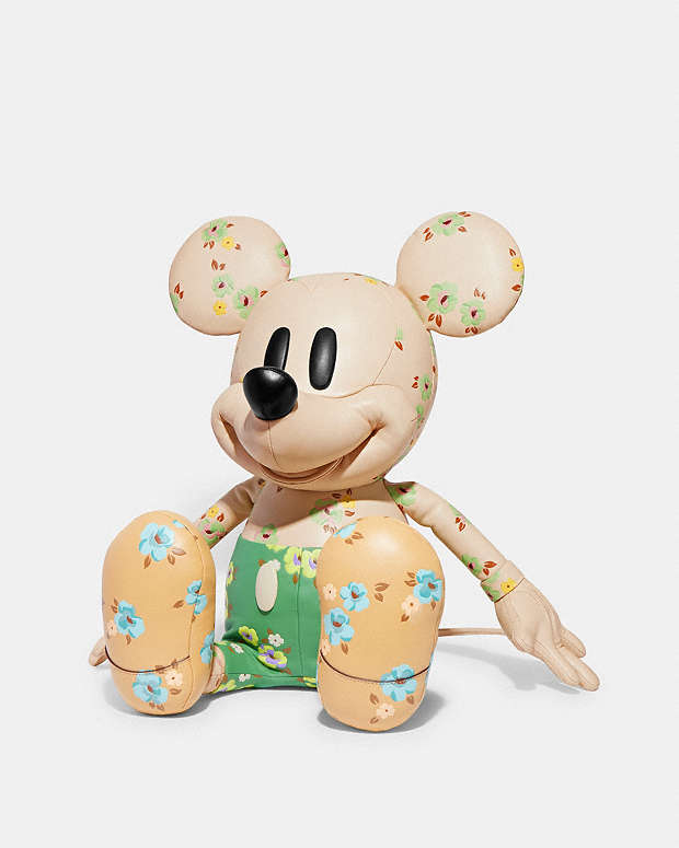 COACH®  Disney X Coach Mickey Mouse Medium Collectible Doll With Floral  Print