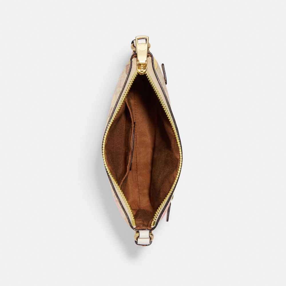 COACH®,Mini Rowan File Bag In Signature Canvas With Floral Cluster Print,,Inside View,Top View