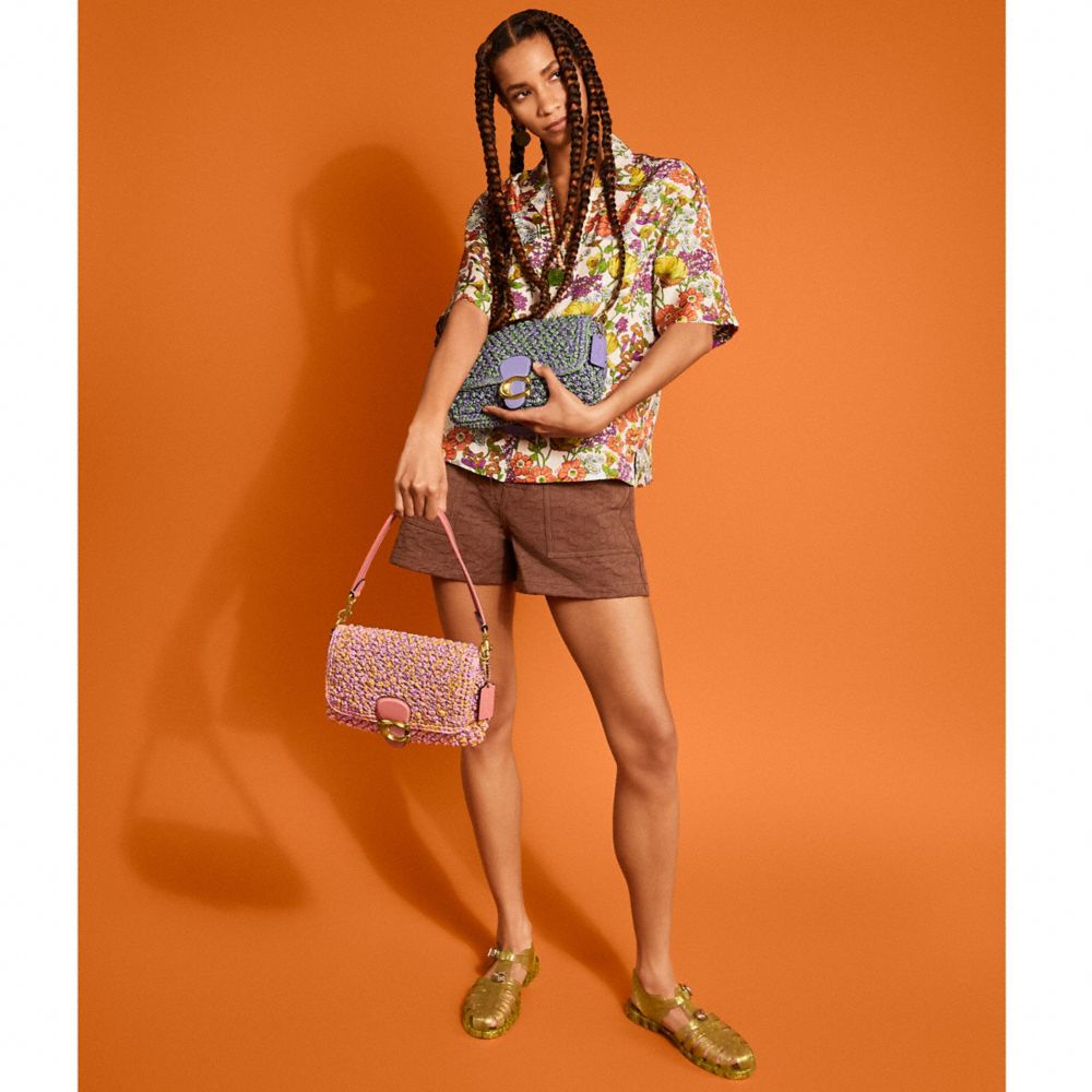 COACH®,Soft Tabby Shoulder Bag,Multi Color,Detail View