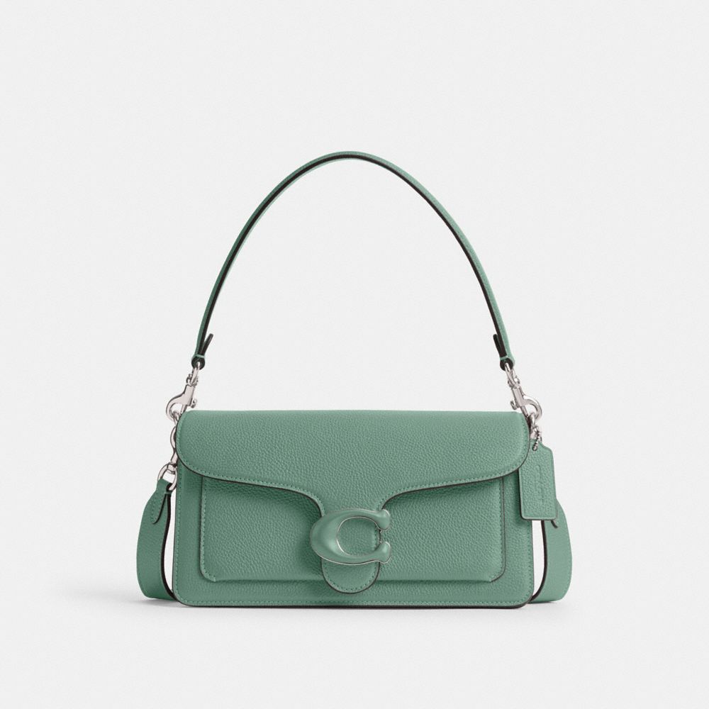 COACH®,Tabby Shoulder Bag 26,Leather,Shoulder Bag,Logo,Metal,Compact,Casual,,Front View