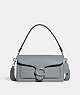 COACH®,TABBY SHOULDER BAG 26,Polished Pebble Leather,Medium,Kesari's Picks,Silver/Grey Blue,Front View