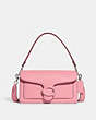 COACH®,TABBY SHOULDER BAG 26,Polished Pebble Leather,Medium,Kesari's Picks,Silver/Flower Pink,Front View