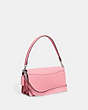 COACH®,TABBY SHOULDER BAG 26,Polished Pebble Leather,Medium,Kesari's Picks,Silver/Flower Pink,Angle View