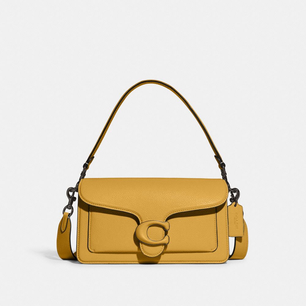 COACH®,Tabby Shoulder Bag 26,Leather,Shoulder Bag,Logo,Metal,Compact,Casual,,Front View