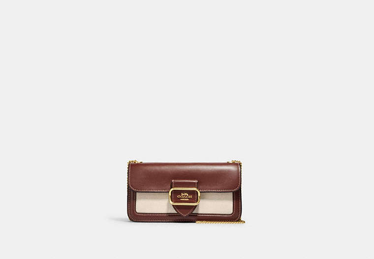 COACH®,MORGAN CROSSBODY,Gold/Natural Multi,Front View image number 0