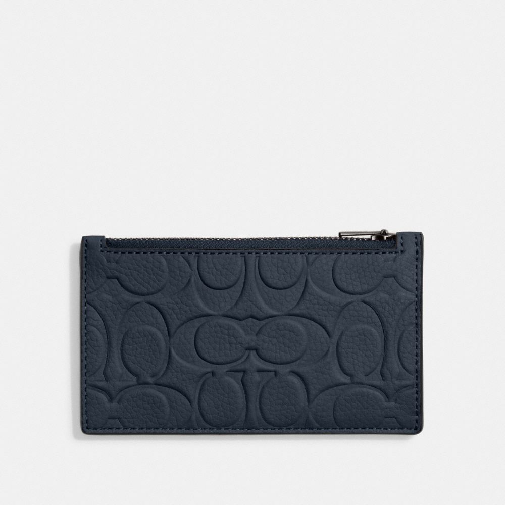 COACH Pebble Leather Card Case