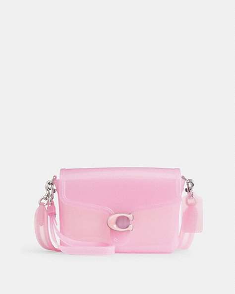 COACH®,JELLY TABBY BAG,Jelly,Small,Light Anitique Nickel/Bright Pink,Front View