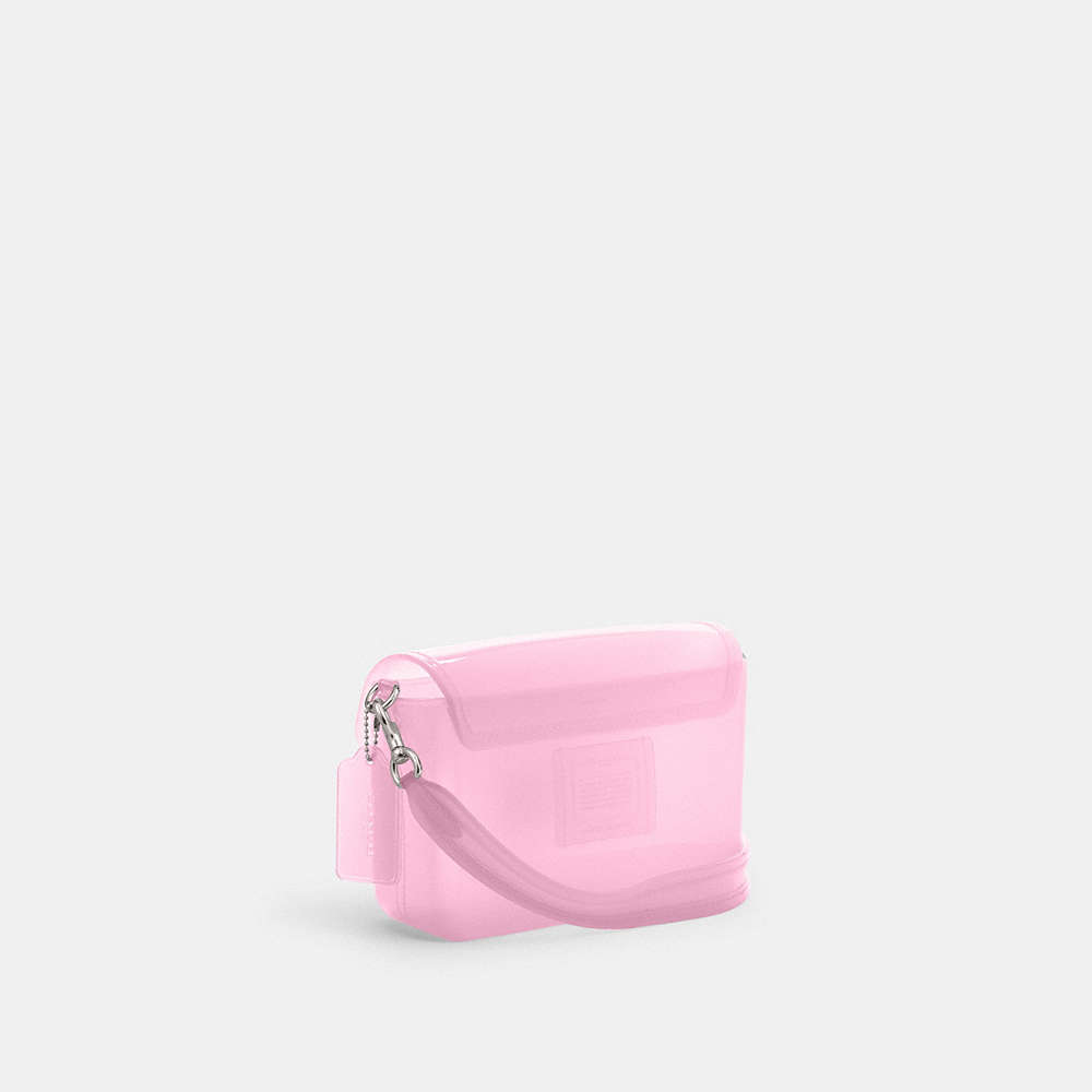 Shop Coach Jelly Tabby In Light Anitique Nickel/bright Pink
