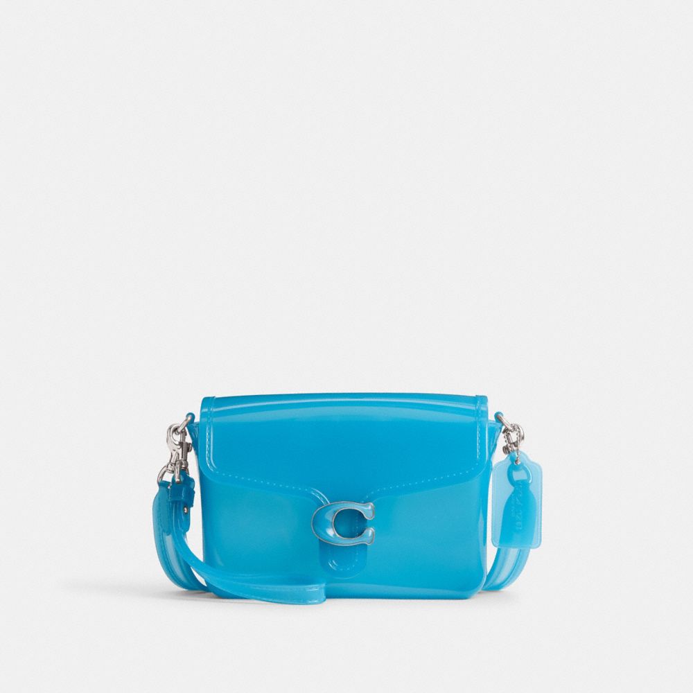 COACH®,JELLY TABBY BAG,Jelly,Small,Silver/Blue,Front View