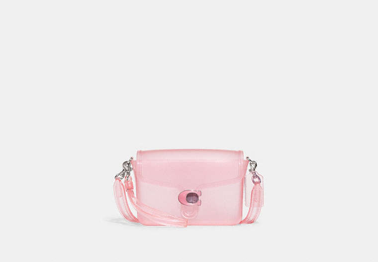 COACH®,JELLY TABBY,Jelly,Small,Silver/Flower Pink,Front View image number 0