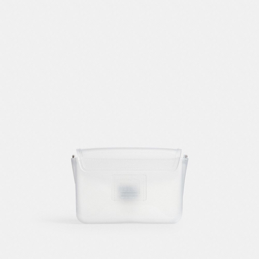 COACH®,Jelly Tabby Bag,Crossbody,PVC,Logo,Metal,Sheer,Day Party,Clear,Back View