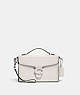 COACH®,TABBY BOX BAG,Glovetanned Leather,Mini,Light Antique Nickel/Chalk,Front View