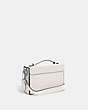 COACH®,TABBY BOX BAG,Glovetanned Leather,Mini,Light Antique Nickel/Chalk,Angle View