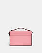 COACH®,TABBY BOX BAG,Glovetanned Leather,Mini,Silver/Flower Pink,Back View