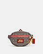COACH®,UTILITY BELT BAG IN SIGNATURE JACQUARD,Signature Jacquard,Mini,Oak,Front View