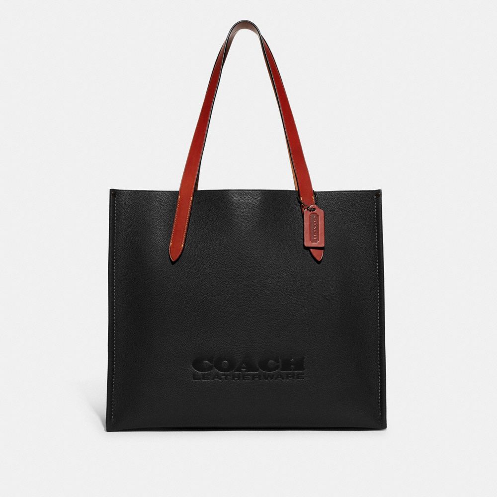 Coach Tote In Crossgrain Black, Tote