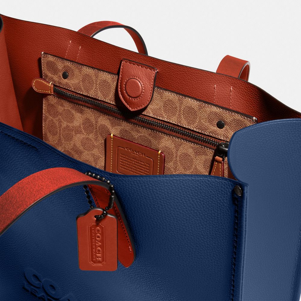 COACH®,リレー トート,トートバッグ＆ボストンバッグ,ﾃﾞｨｰﾌﾟﾌﾞﾙｰ