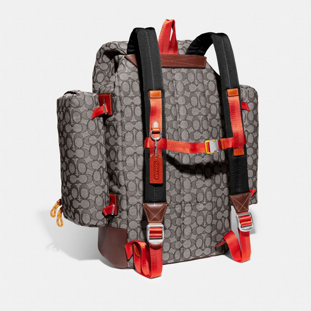 COACH®,Utility Backpack In Signature Jacquard,,Angle View