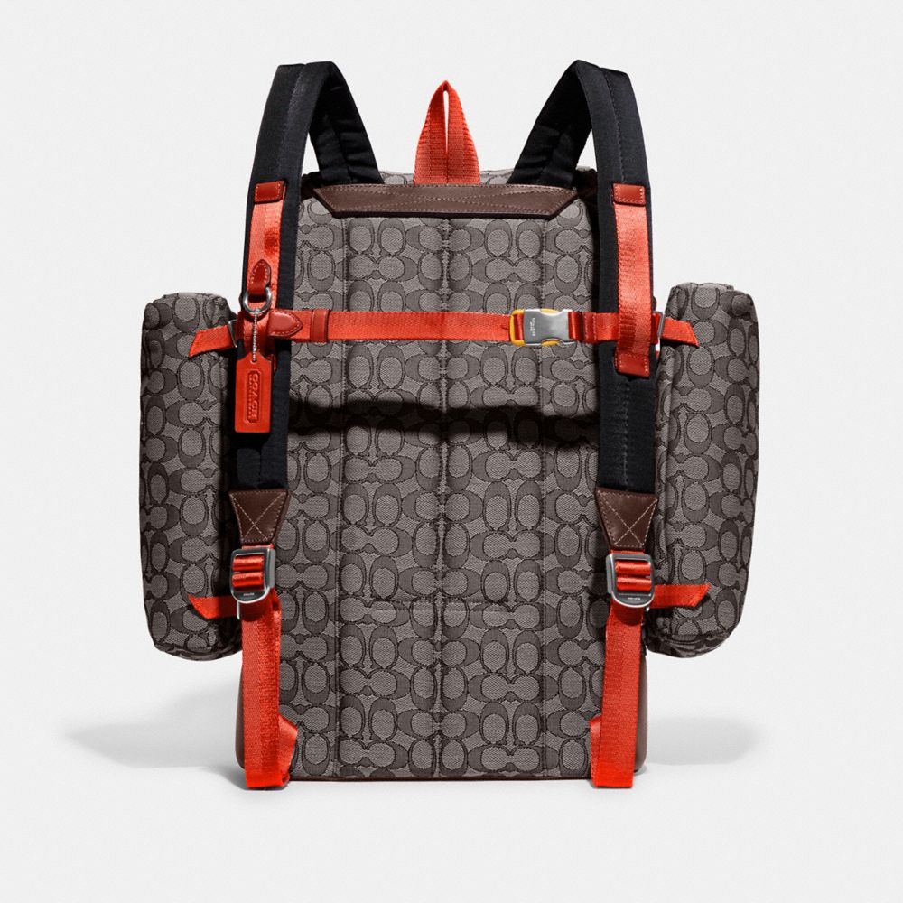 COACH®,Utility Backpack In Signature Jacquard,,Back View