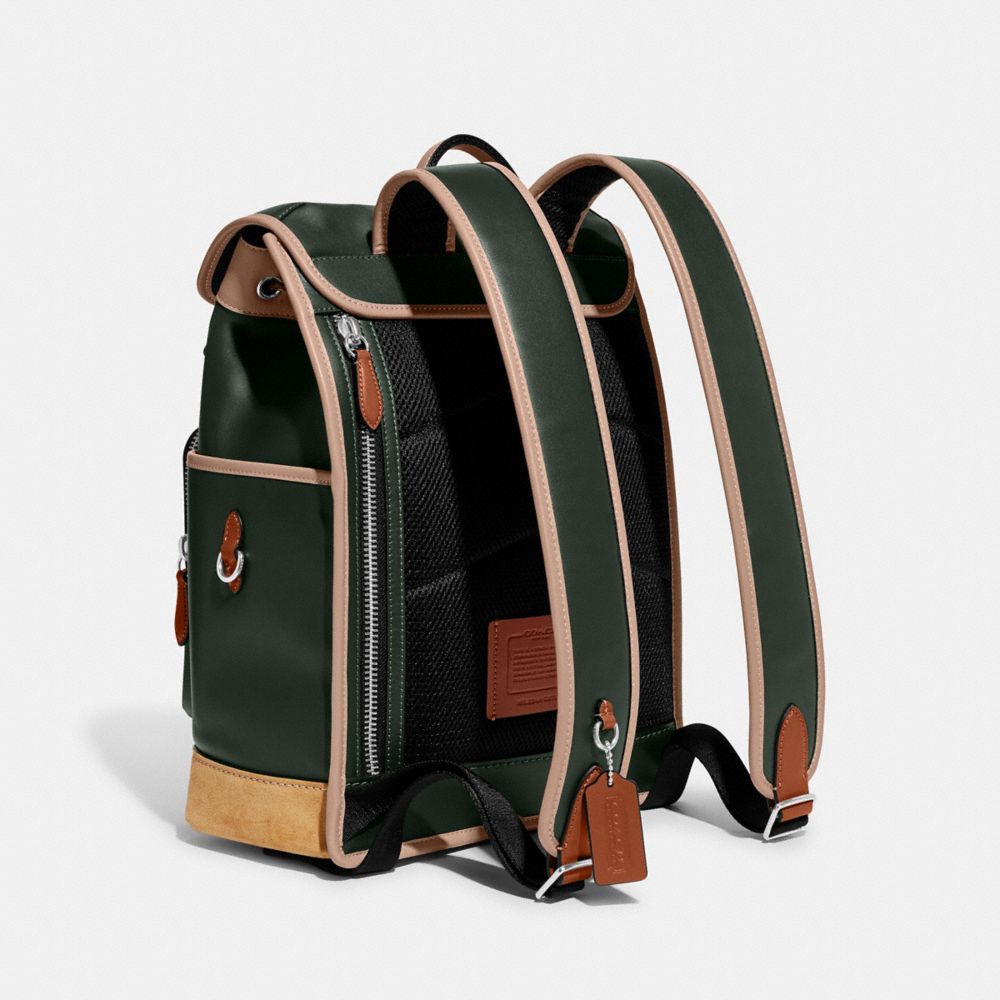 COACH® | League Flap Backpack In Colorblock