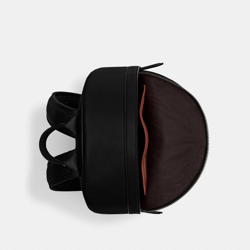 COACH®,Charter Backpack 24 In Signature Leather,,Inside View,Top View