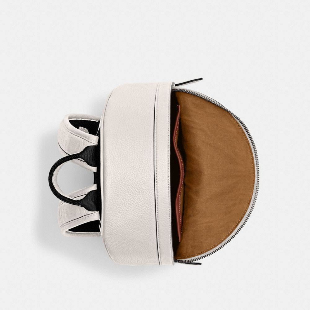 COACH®,Charter Backpack 24 In Signature Leather,,Inside View,Top View
