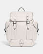 COACH®,HITCH BACKPACK IN SIGNATURE LEATHER,Polished Pebble Leather,Large,Chalk,Front View