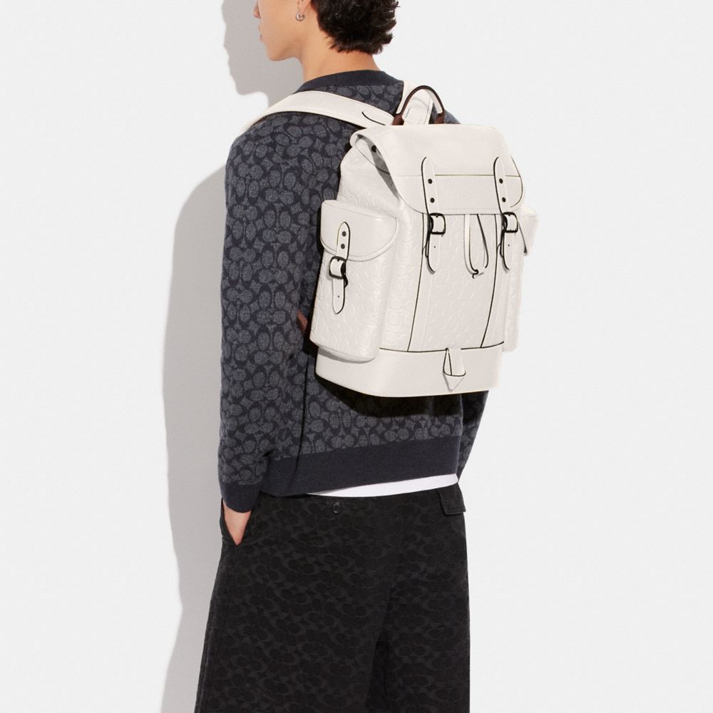 COACH®: Hitch Backpack In Signature Canvas